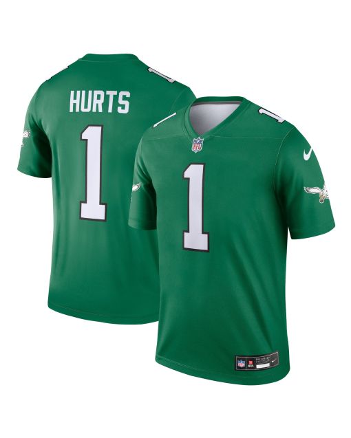 Men’s Philadelphia Eagles Jalen Hurts Kelly Green Alternate Legend Player Performance Top