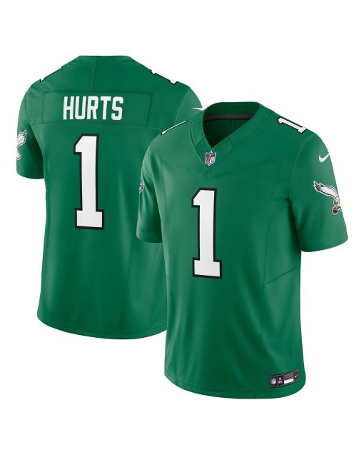 Men’s Philadelphia Eagles Jalen Hurts Kelly Green Vapor F.U.S.E. Limited Jersey