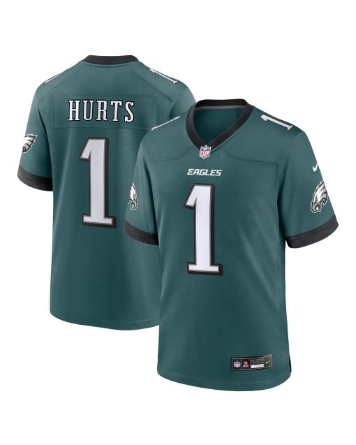 Men’s Philadelphia Eagles Jalen Hurts Midnight Green Team Game Jersey