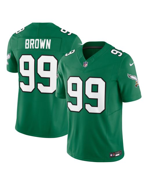 Men’s Philadelphia Eagles Jerome Brown Kelly Green Alternate Vapor F.U.S.E. Limited Jersey