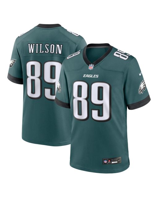 Men’s Philadelphia Eagles Johnny Wilson Midnight Green Team Game Jersey