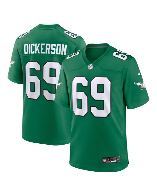 Men’s Philadelphia Eagles Landon Dickerson Kelly Green Alternate Game Jersey