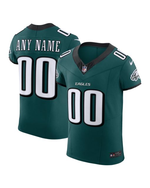 Men’s Philadelphia Eagles Midnight Green Team Vapor F.U.S.E. Elite Custom Jersey