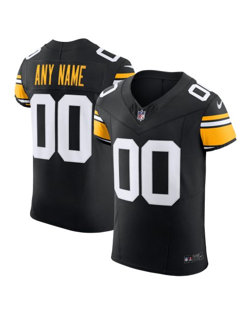 Men’s Pittsburgh Steelers Black Vapor F.U.S.E. Elite Custom Jersey