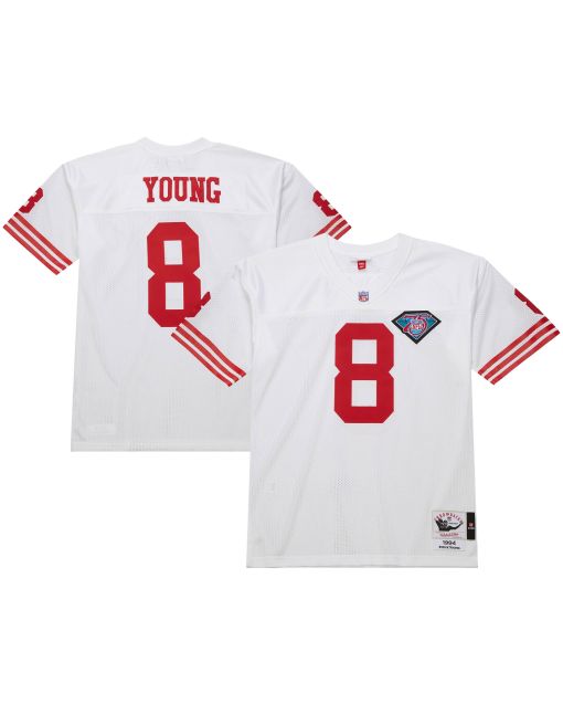 Men’s San Francisco 49ers 1994 Steve Young Mitchell & Ness White Throwback Retired Player Jersey