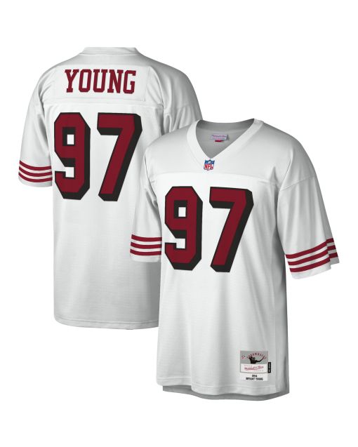 Men’s San Francisco 49ers Bryant Young Mitchell & Ness White Legacy Jersey