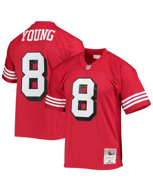 Men’s San Francisco 49ers Steve Young Mitchell & Ness Scarlet Legacy Jersey