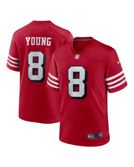 Men’s San Francisco 49ers Steve Young Scarlet Retired Alternate Game Jersey