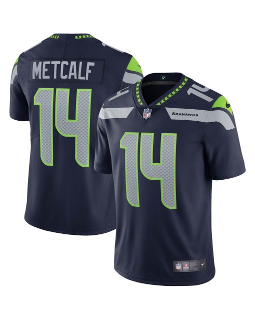 Men’s Seattle Seahawks DK Metcalf College Navy Vapor Limited Jersey