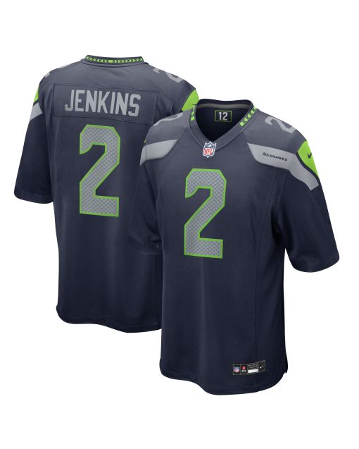Men’s Seattle Seahawks Rayshawn Jenkins College Navy Game Jersey