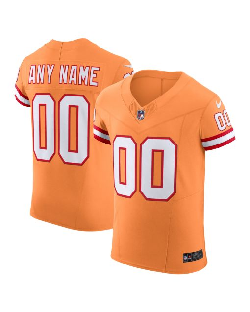 Men’s Tampa Bay Buccaneers Orange Vapor F.U.S.E. Elite Custom Jersey