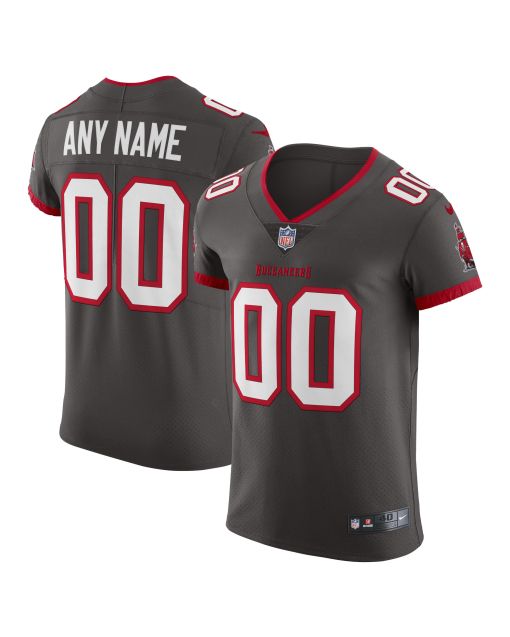Men’s Tampa Bay Buccaneers Pewter Vapor Untouchable Elite Custom Alternate Jersey