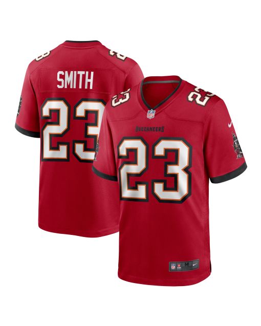Men’s Tampa Bay Buccaneers Tykee Smith Red Game Jersey