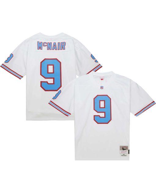 Men’s Tennessee Oilers Steve McNair Mitchell & Ness White Legacy Jersey