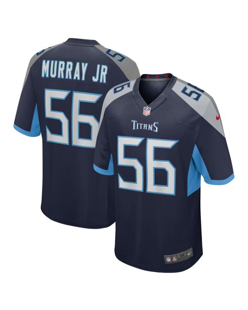Men’s Tennessee Titans Kenneth Murray Jr. Navy Game Jersey