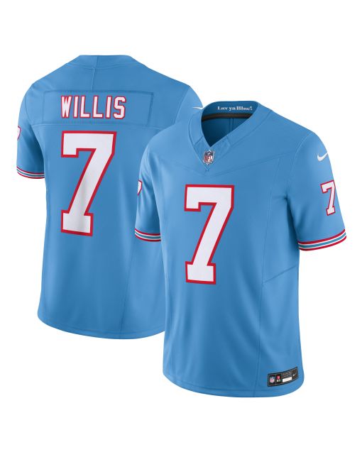 Men’s Tennessee Titans Malik Willis Light Blue Vapor F.U.S.E. Limited Jersey