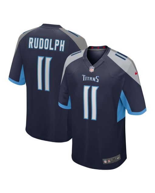 Men’s Tennessee Titans Mason Rudolph Navy Game Jersey