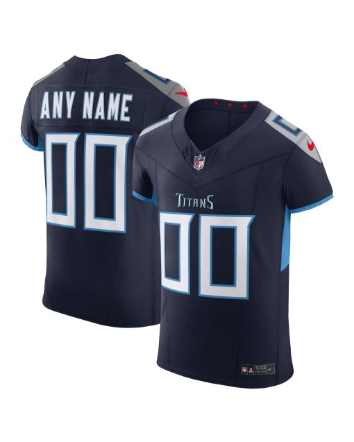 Men’s Tennessee Titans Navy Vapor F.U.S.E. Elite Custom Jersey