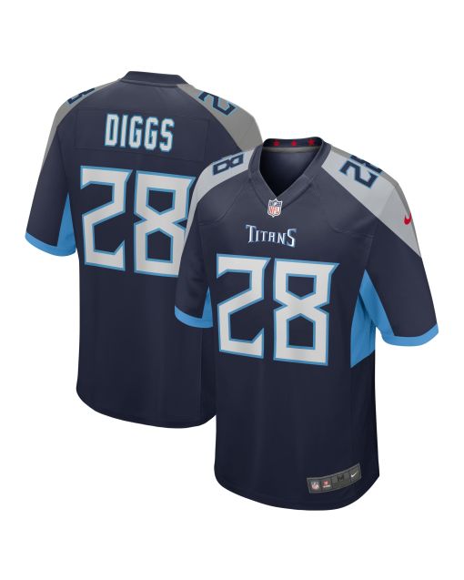 Men’s Tennessee Titans Quandre Diggs Navy Game Jersey
