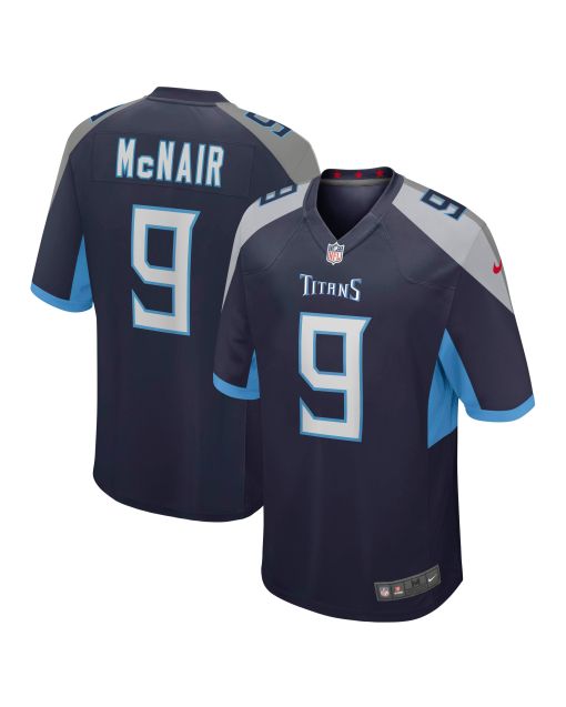Men’s Tennessee Titans Steve McNair Navy Game Retired Player Jersey