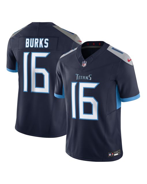 Men’s Tennessee Titans Treylon Burks Navy Vapor F.U.S.E. Limited Jersey