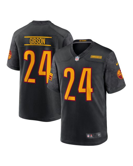 Men’s Washington Commanders Antonio Gibson Black Alternate Game Player Jersey
