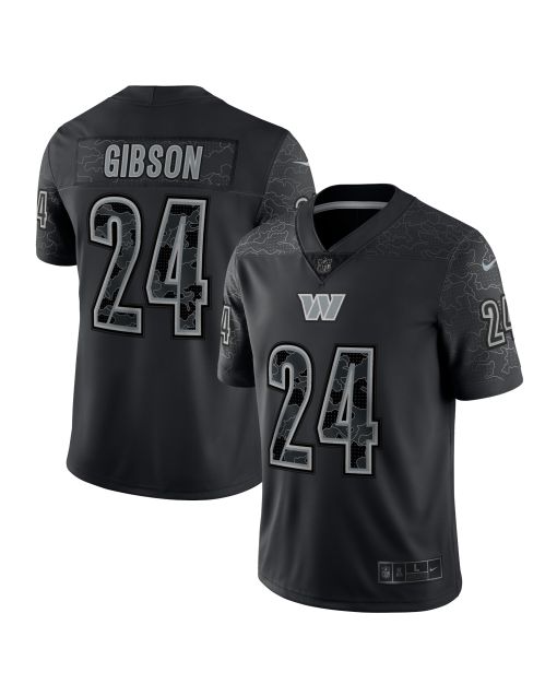 Men’s Washington Commanders Antonio Gibson Black RFLCTV Limited Jersey
