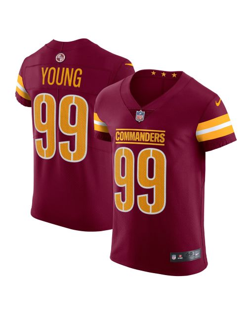 Men’s Washington Commanders Chase Young Burgundy Vapor Elite Jersey