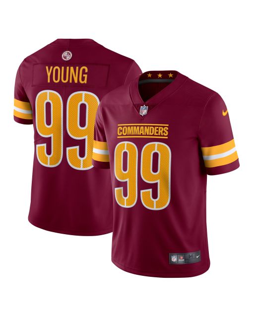 Men’s Washington Commanders Chase Young Burgundy Vapor Limited Jersey