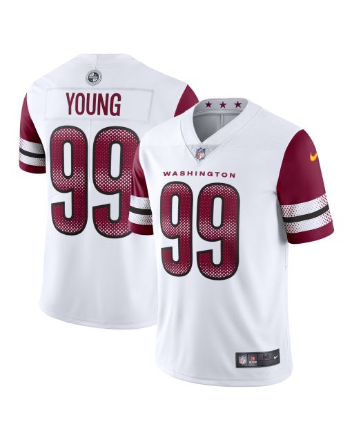 Men’s Washington Commanders Chase Young White Vapor Limited Jersey