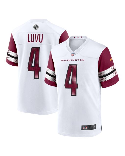 Men’s Washington Commanders Frankie Luvu White Game Jersey