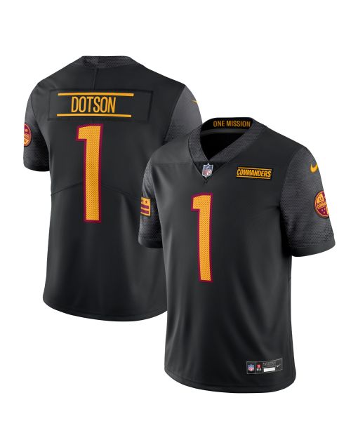 Men’s Washington Commanders Jahan Dotson Black Alternate Vapor Untouchable Limited Jersey