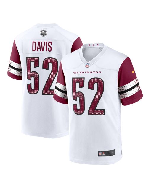 Men’s Washington Commanders Jamin Davis White Game Jersey
