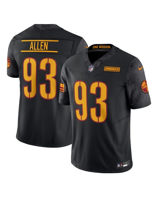 Men’s Washington Commanders Jonathan Allen Black Alternate Vapor F.U.S.E. Limited Jersey