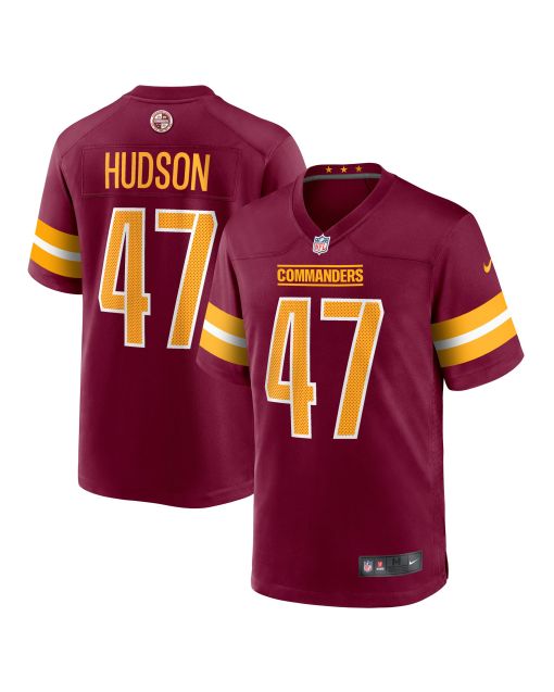 Men’s Washington Commanders Khaleke Hudson Burgundy Game Jersey