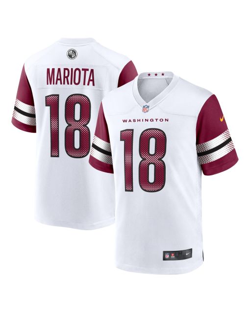 Men’s Washington Commanders Marcus Mariota White Game Jersey