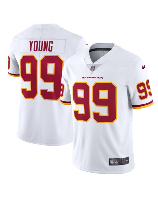 Men’s Washington Football Team Chase Young White Vapor Limited Jersey