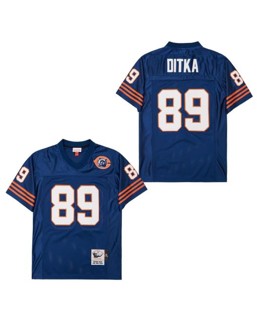 Mike Ditka 89 Chicago Bears Retro Throwback Men Jersey – Navy