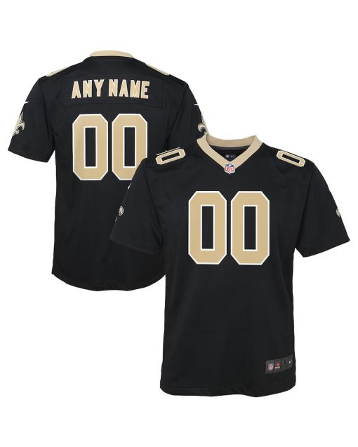 New Orleans Saints Custom Game YOUTH Jersey – Black