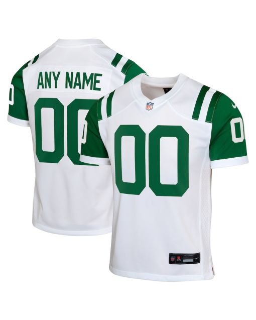 New York Jets Classic Alternate Custom YOUTH Jersey – White