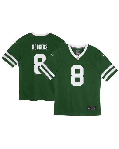 Preschool New York Jets Aaron Rodgers Legacy Green Game Jersey