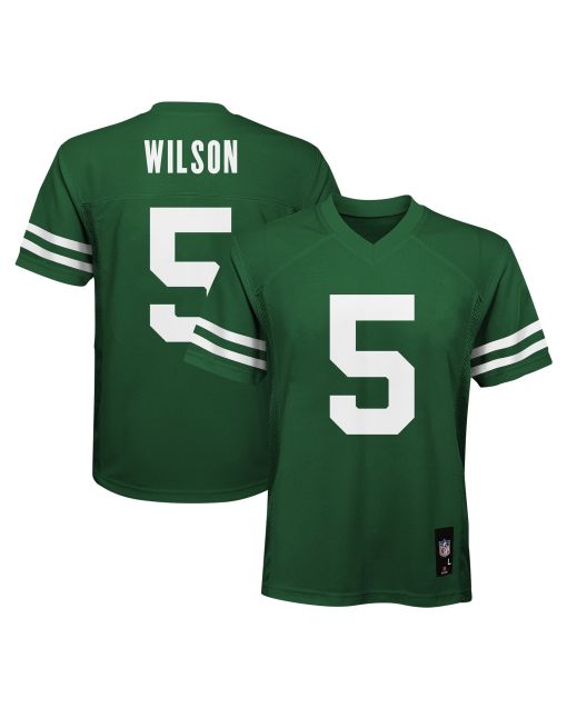 Preschool New York Jets Garrett Wilson Legend Green Player Jersey