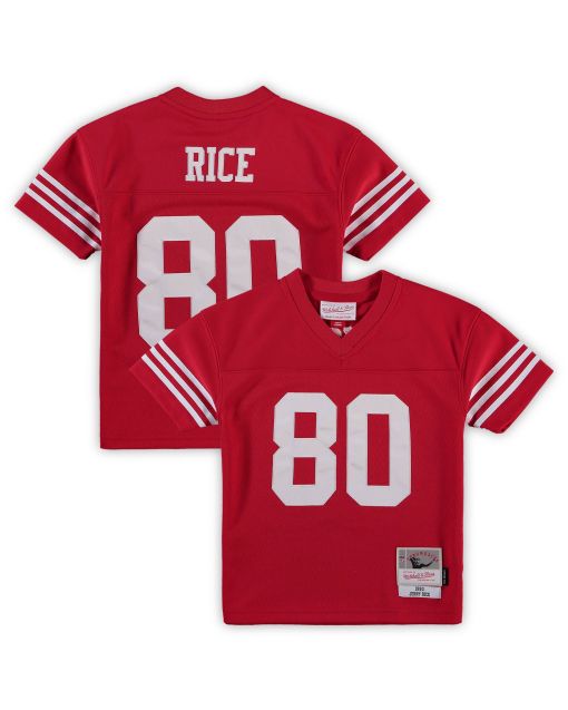Preschool San Francisco 49ers Jerry Rice Mitchell & Ness Scarlet 1990 Retired Player Legacy Jersey