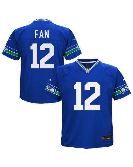 Preschool Seattle Seahawks 12th Fan Royal Alternate Game Jersey