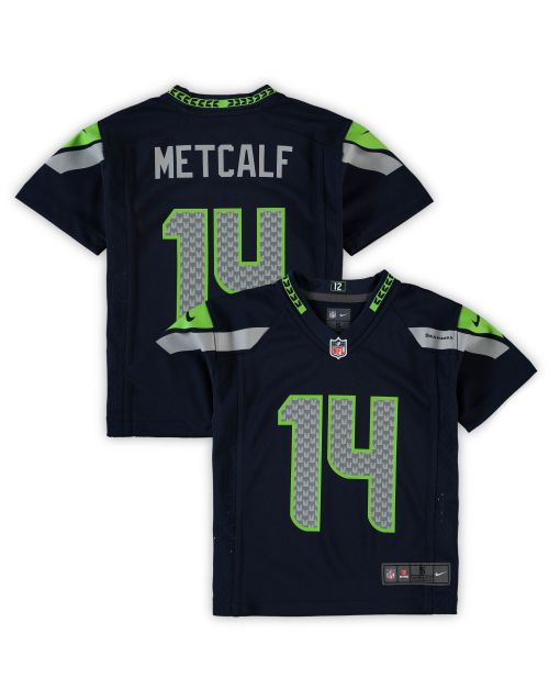 Preschool Seattle Seahawks DK Metcalf Navy Game Jersey