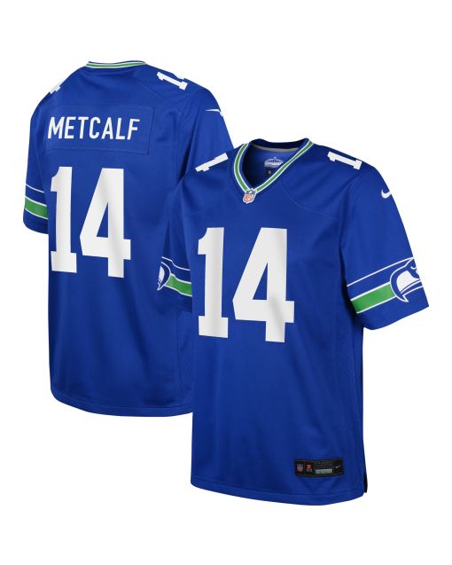 Preschool Seattle Seahawks DK Metcalf Royal Game Jersey