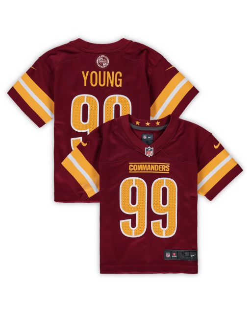 Preschool Washington Commanders Chase Young Burgundy Game Jersey