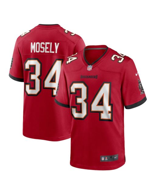 Quandre Mosely 34 Tampa Bay Buccaneers Game Men Jersey – Red