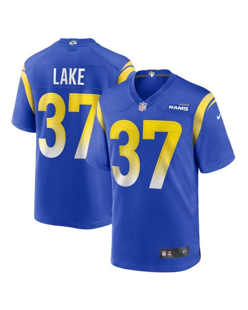 Quentin Lake 37 Los Angeles Rams Game Player Men Jersey – Royal