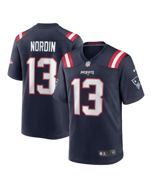 Quinn Nordin 13 New England Patriots Game Men Jersey – Navy